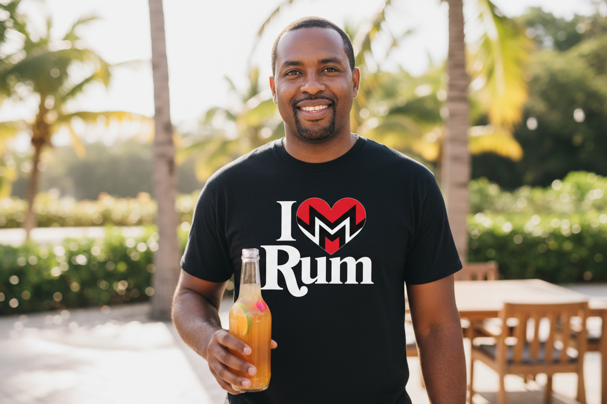 I LOVE RUM T-SHIRT (BLK)