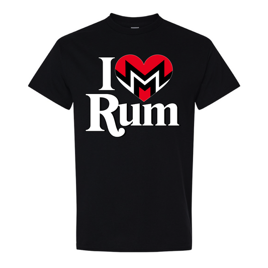I LOVE RUM T-SHIRT (BLK)