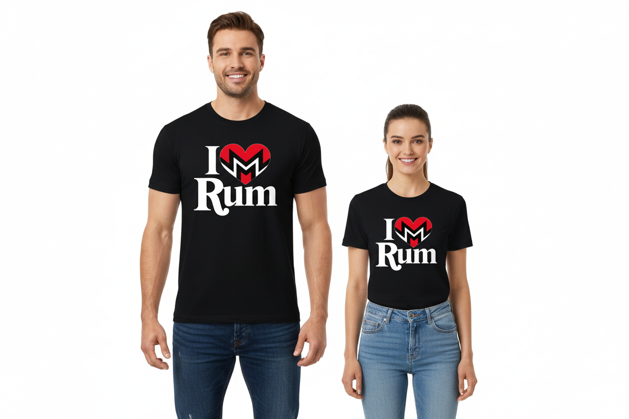 I LOVE RUM T-SHIRT (BLK)