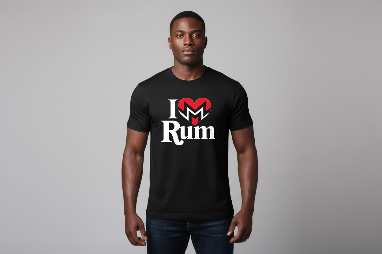 I LOVE RUM T-SHIRT (BLK)